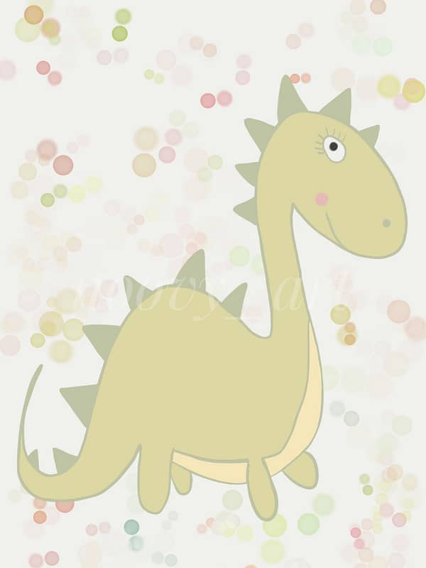 Kinderzimmer Poster Dino